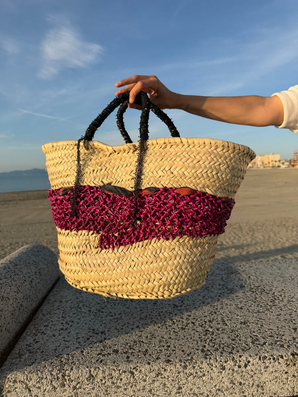 Panier « noeud soyeux »