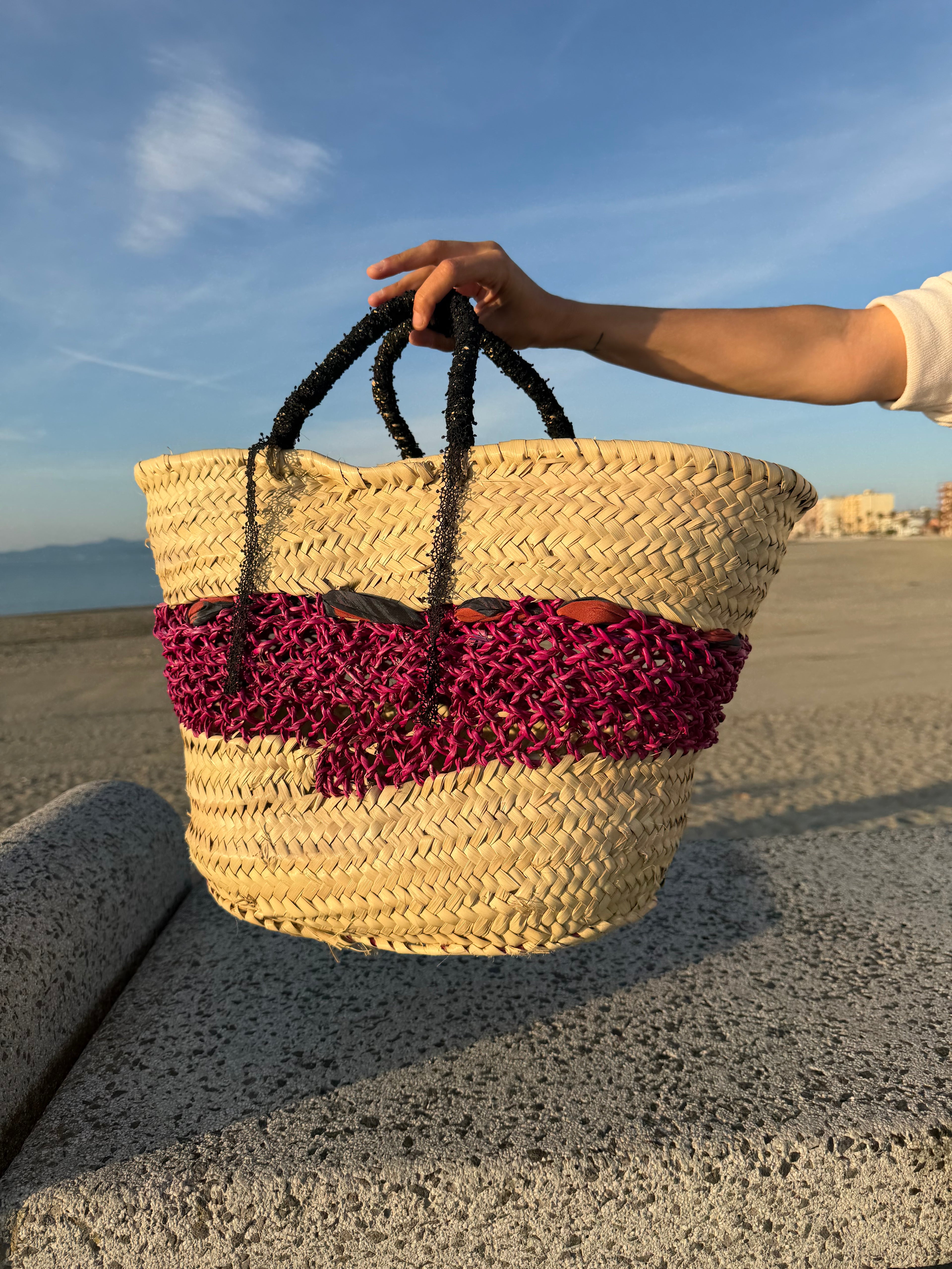Panier « noeud soyeux »