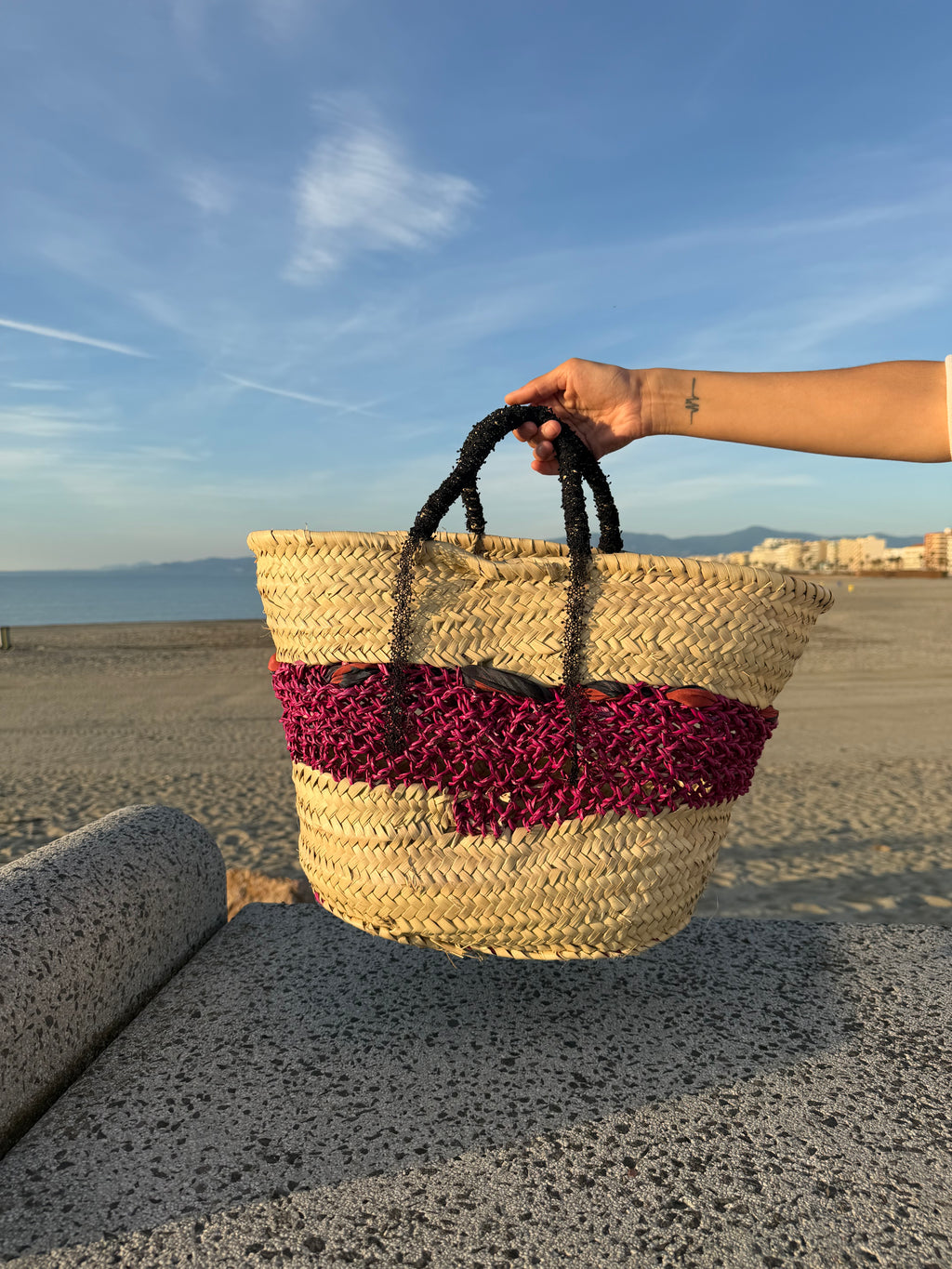 Panier « noeud soyeux »