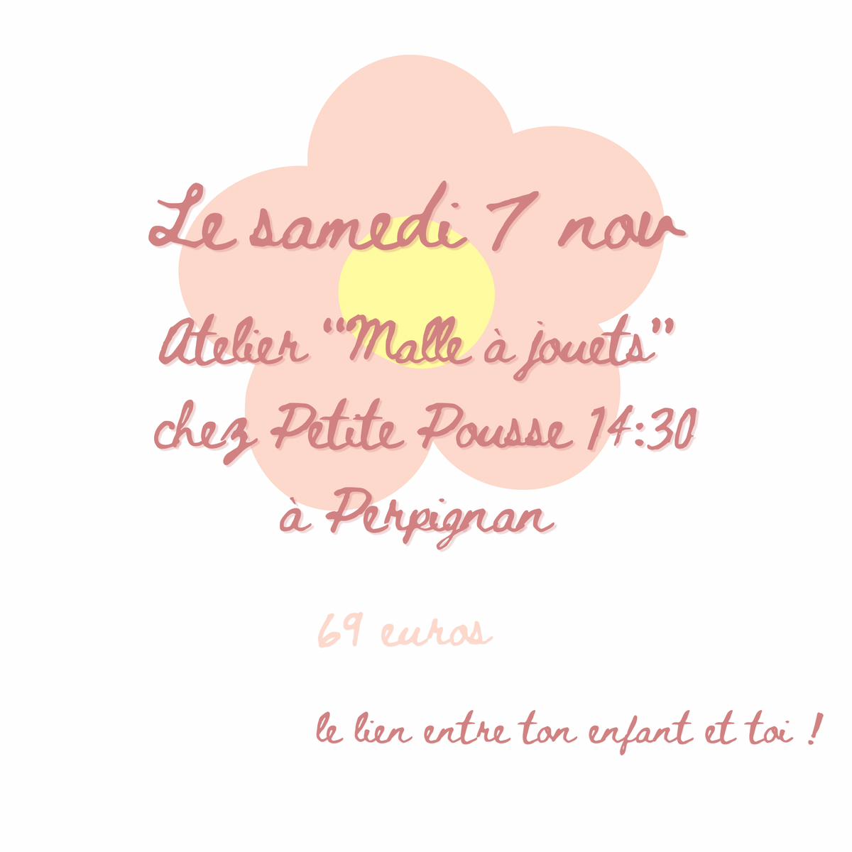 « Atelier malle à jouets »Samedi 7 novembre Chez Petite Pousse à Perpignan 14h30