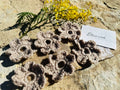 Couvre boutonnière fleurs crochet