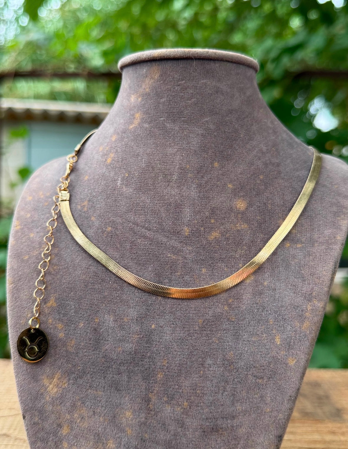 Collier maille serpent « taureau ♉️ »