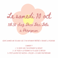 « atelier peinture sur vêtement »Samedi 10 octobre à 14h30 chez déco Deci Dela
