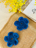 Couvre boutonnière fleurs crochet