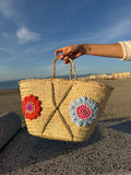 Panier double face flower
