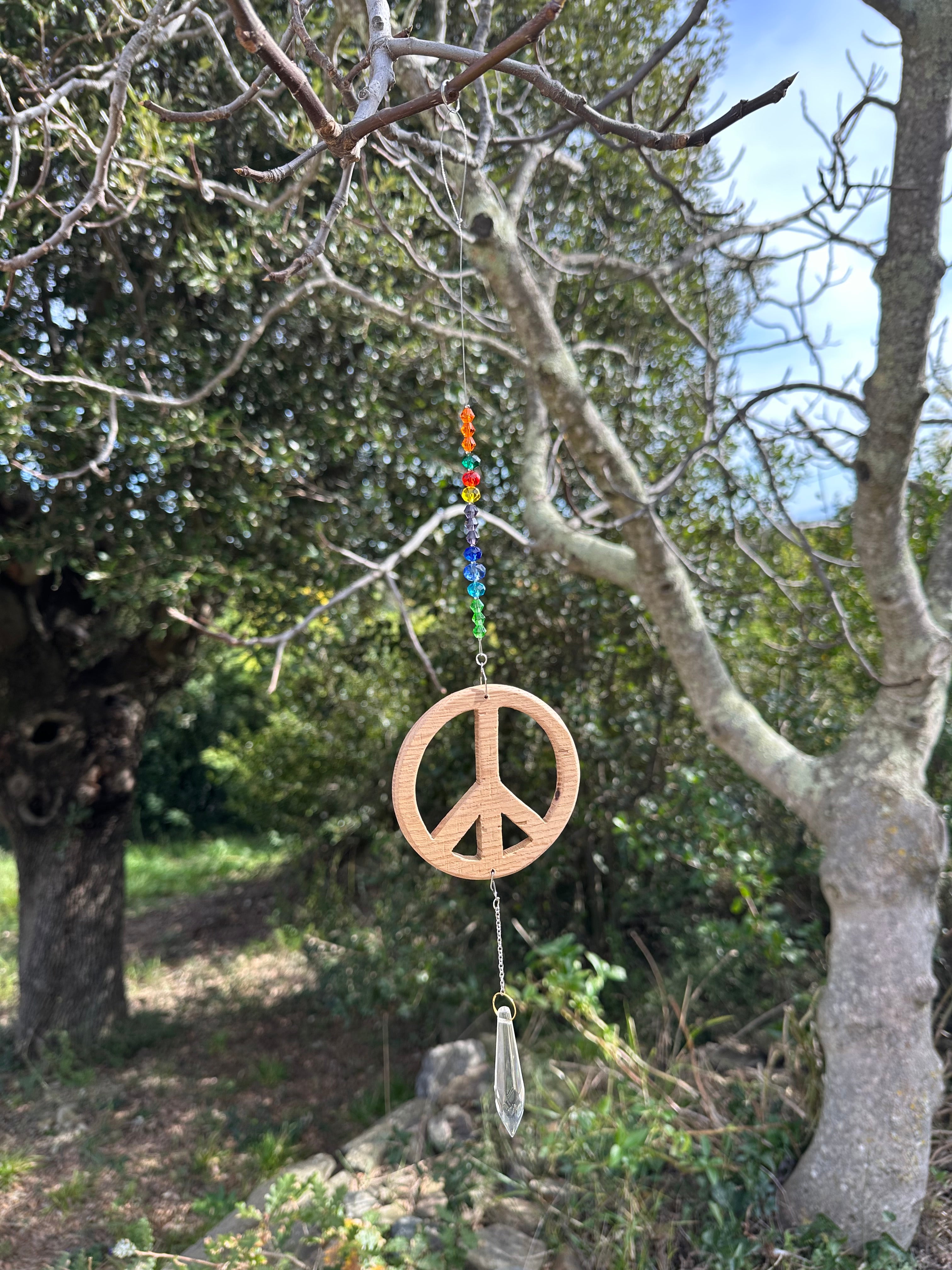 Attrape-soleil "Peace & Love" Grand Modèle