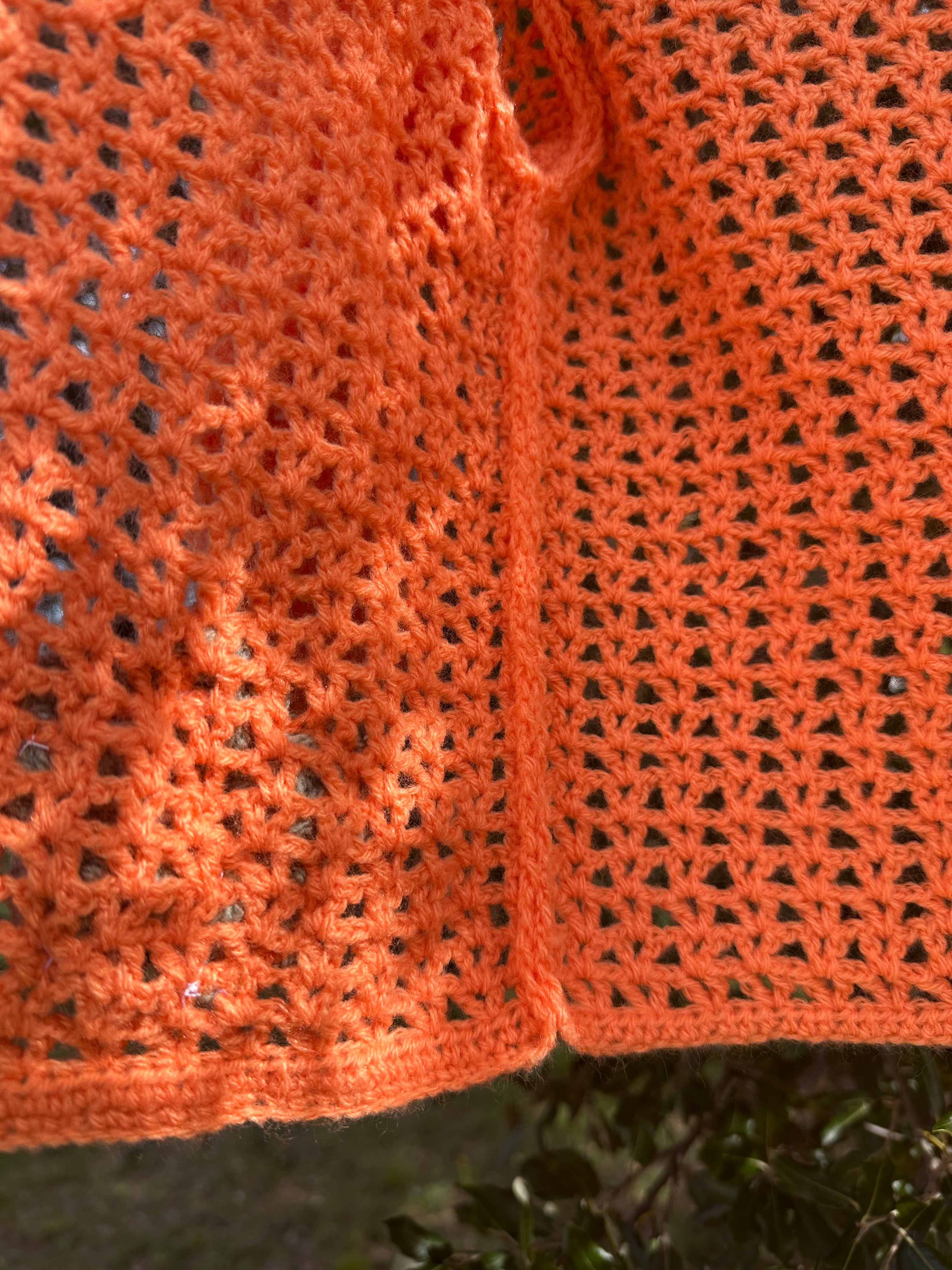 Veste Orange Fleur & Coeur
