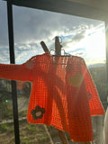 Veste Orange Fleur & Coeur