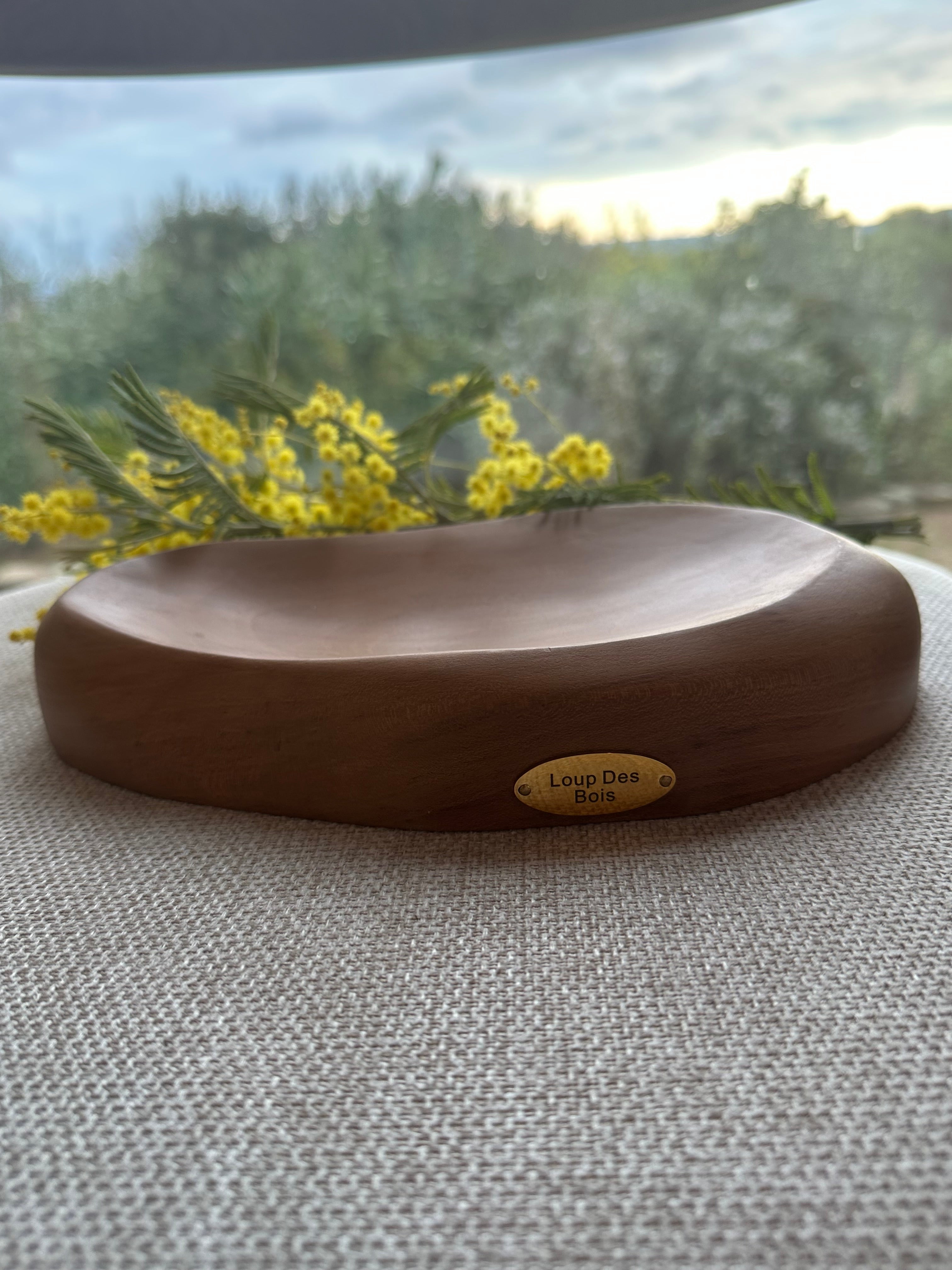 Vide Poche Artisanal en Noyer