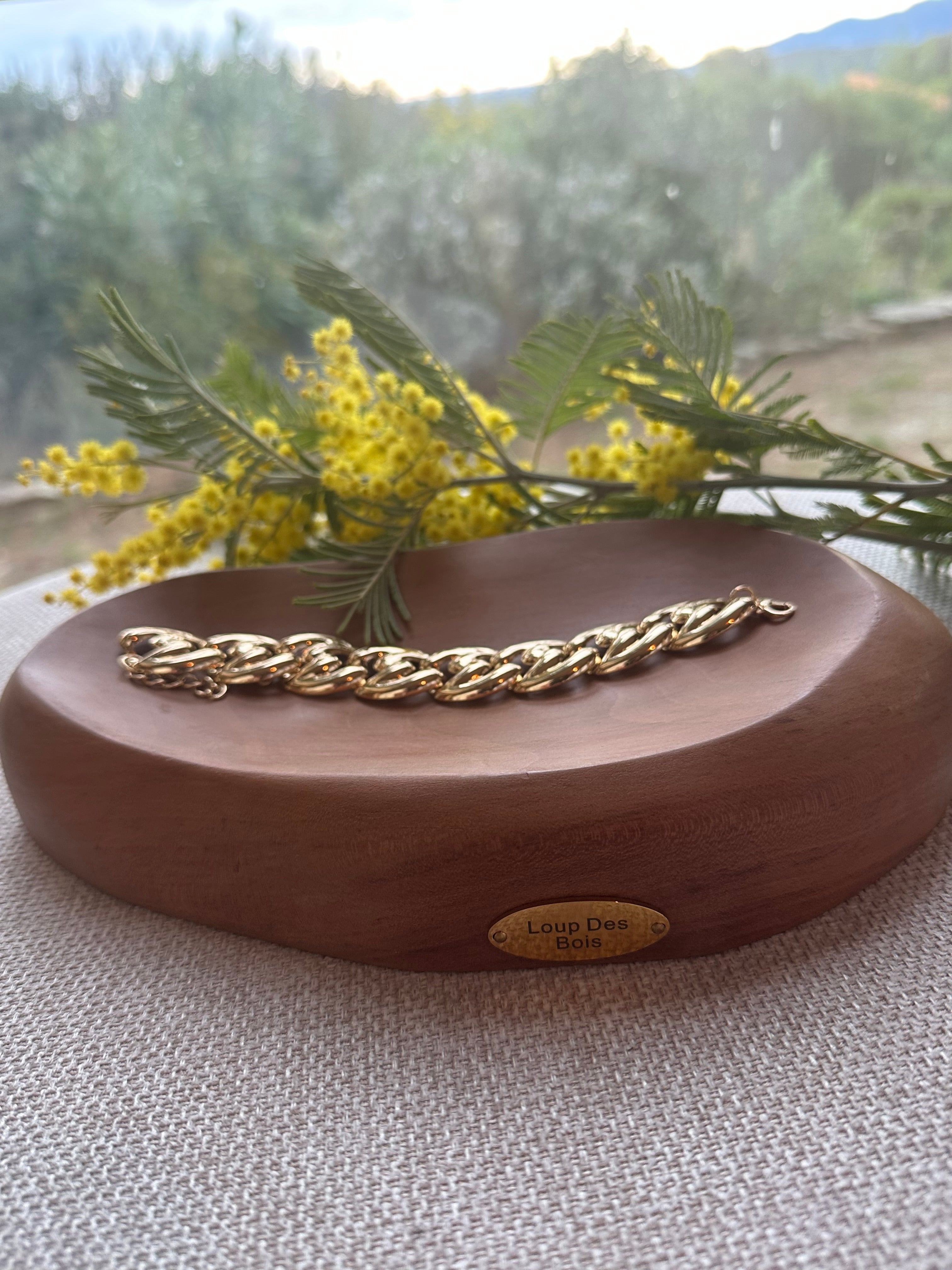 Vide Poche Artisanal en Noyer