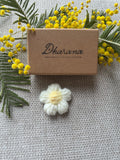 Broche Marguerite Jaune Clair