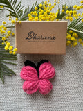 Broche Papillon Rose