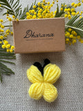 Broche Papillon Jaune Clair
