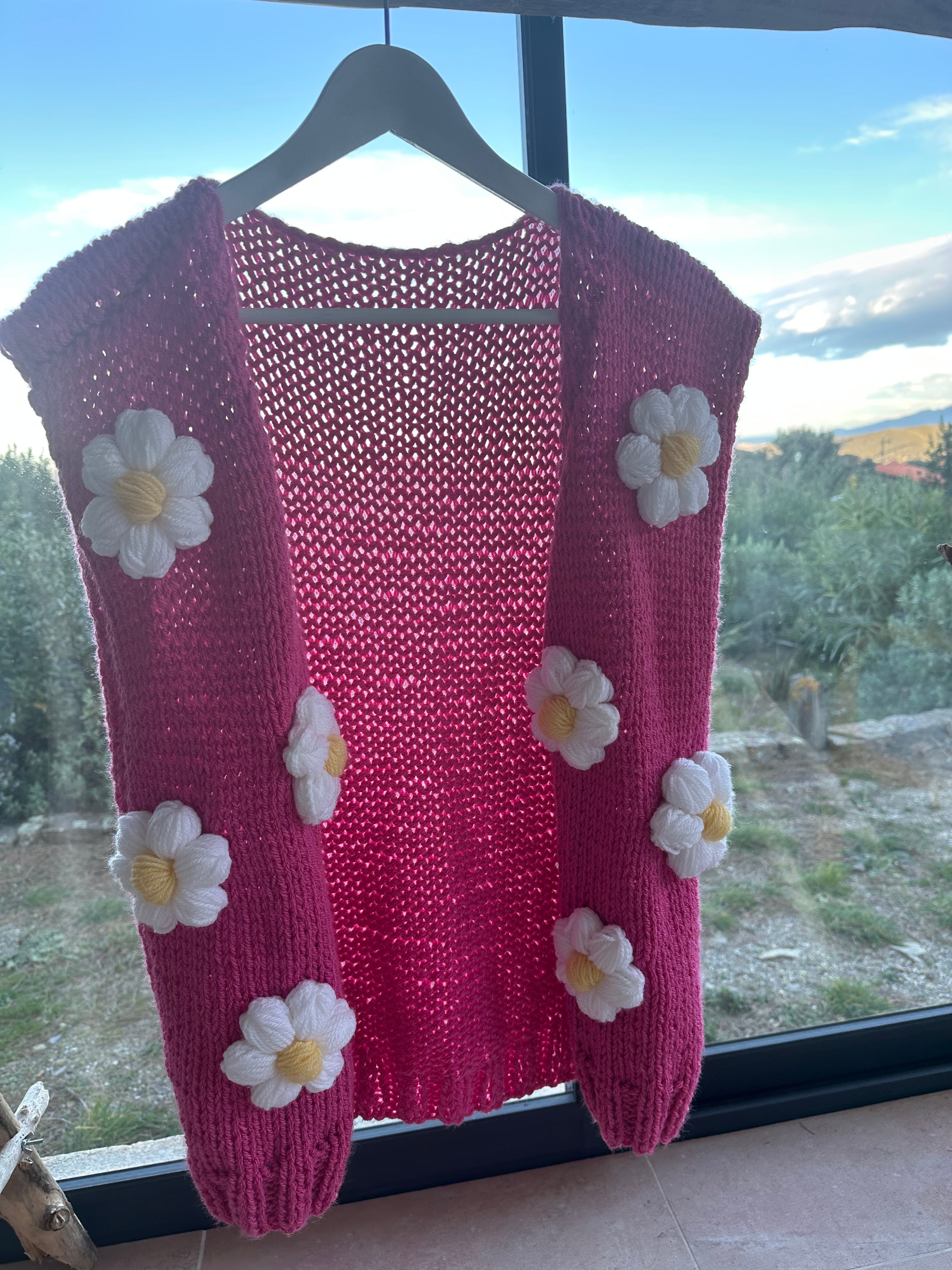 Veste Rose à Fleur