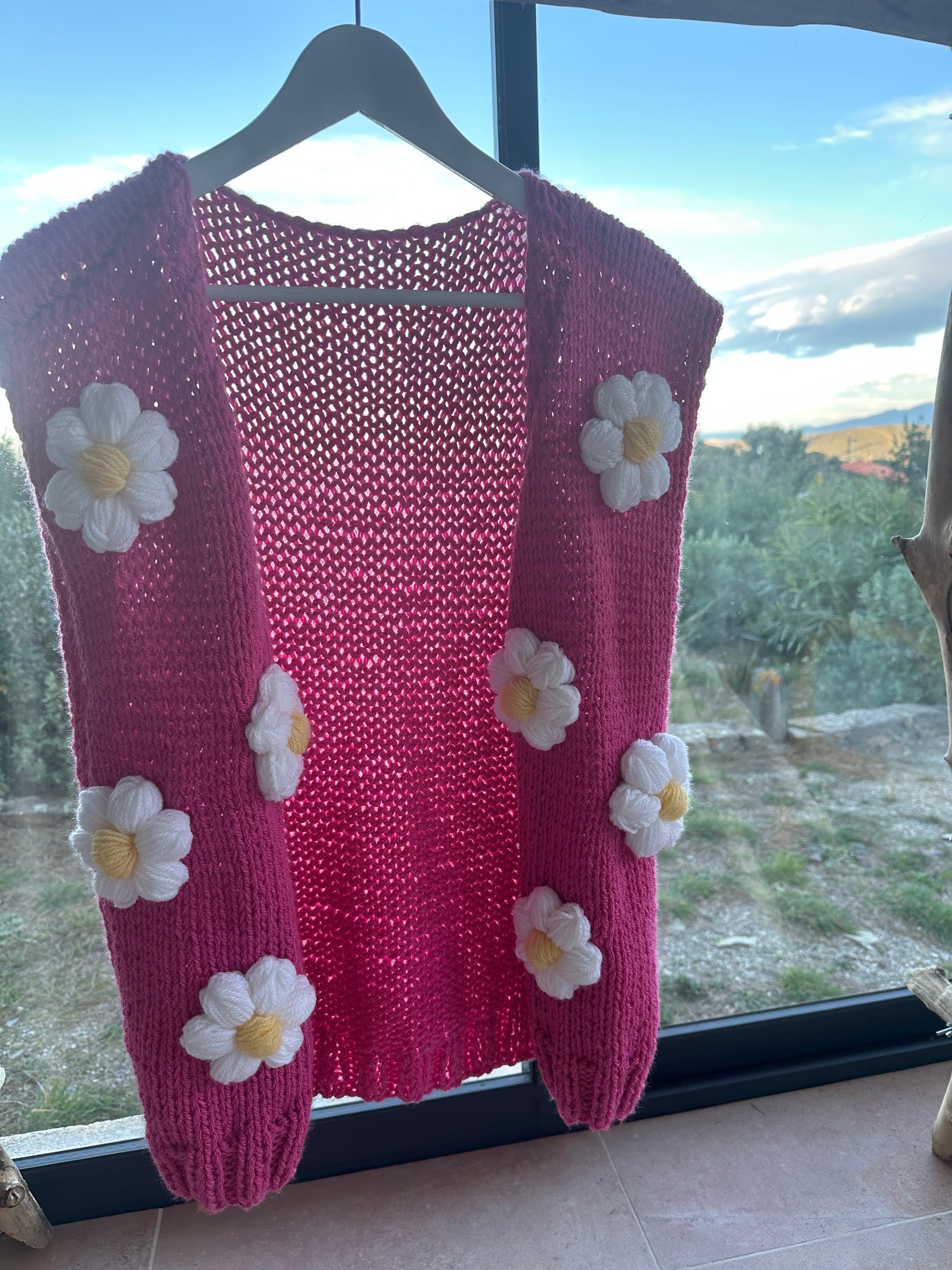 Veste Rose à Fleur