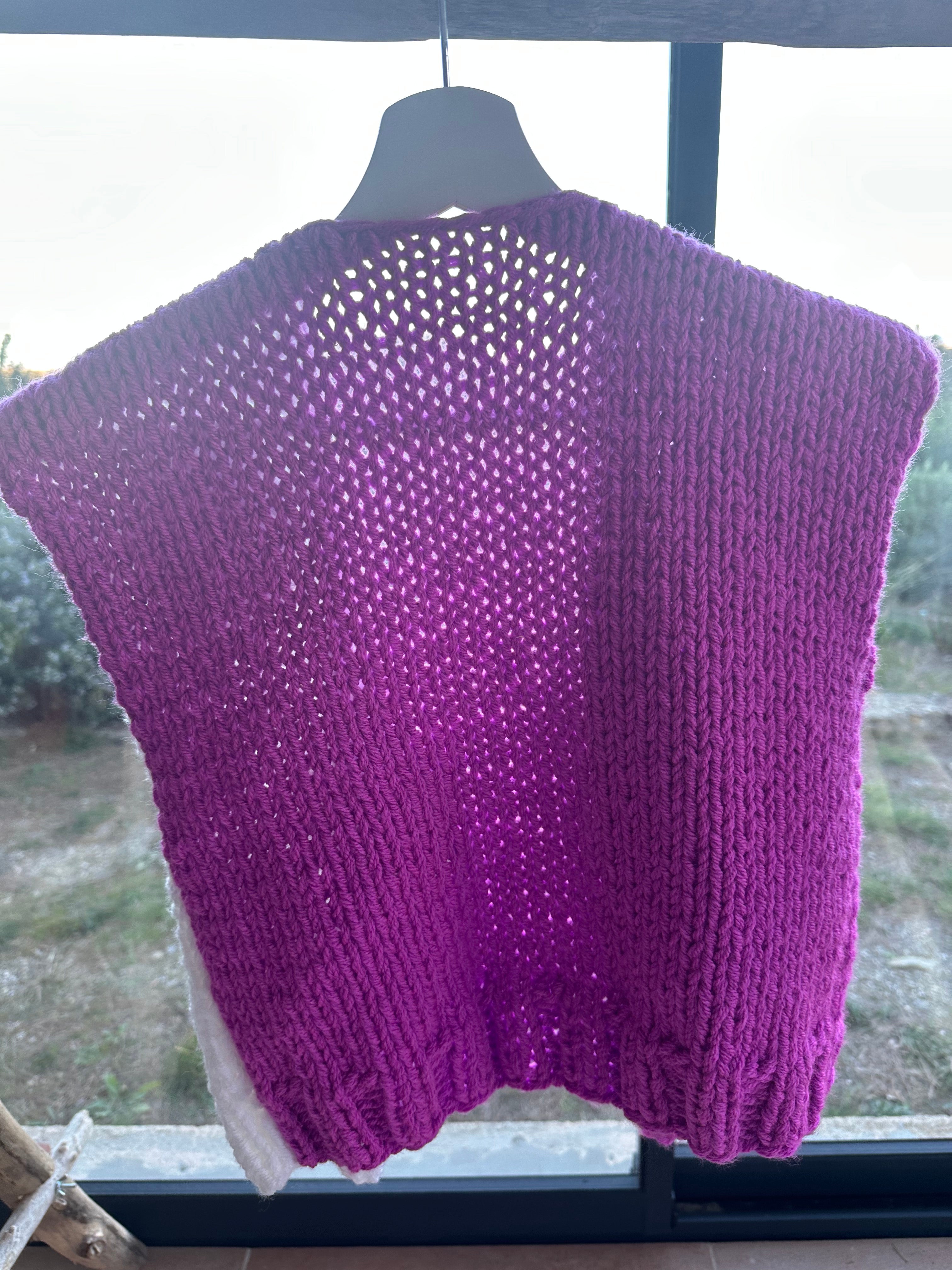 Veste Bicolor à Fleur