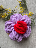 Broche Mauve