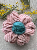 Broche Rose & Bleu