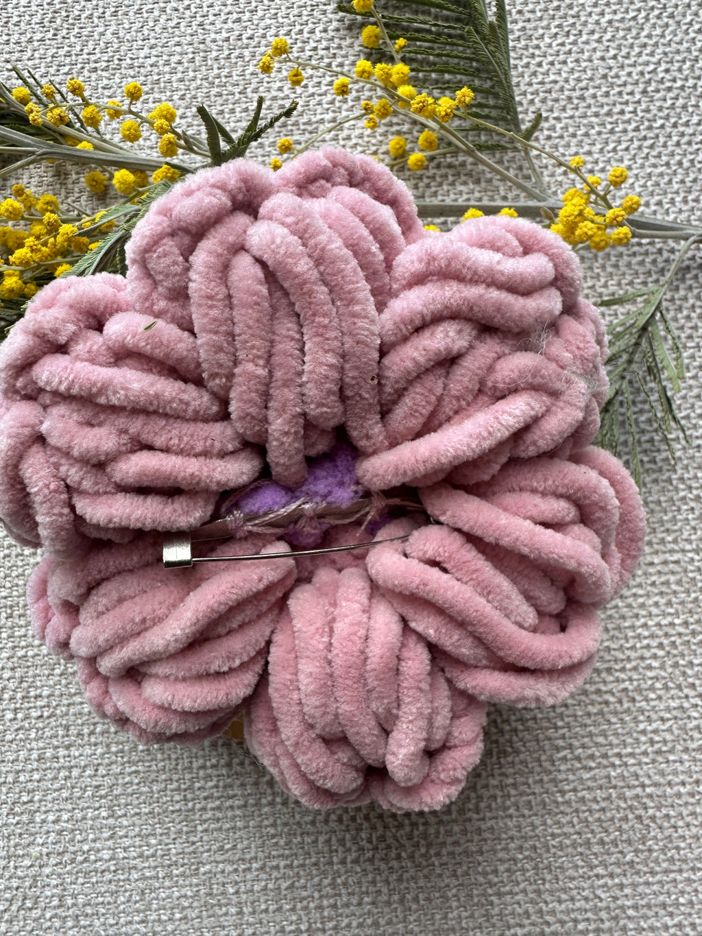 Broche Rose & Mauve