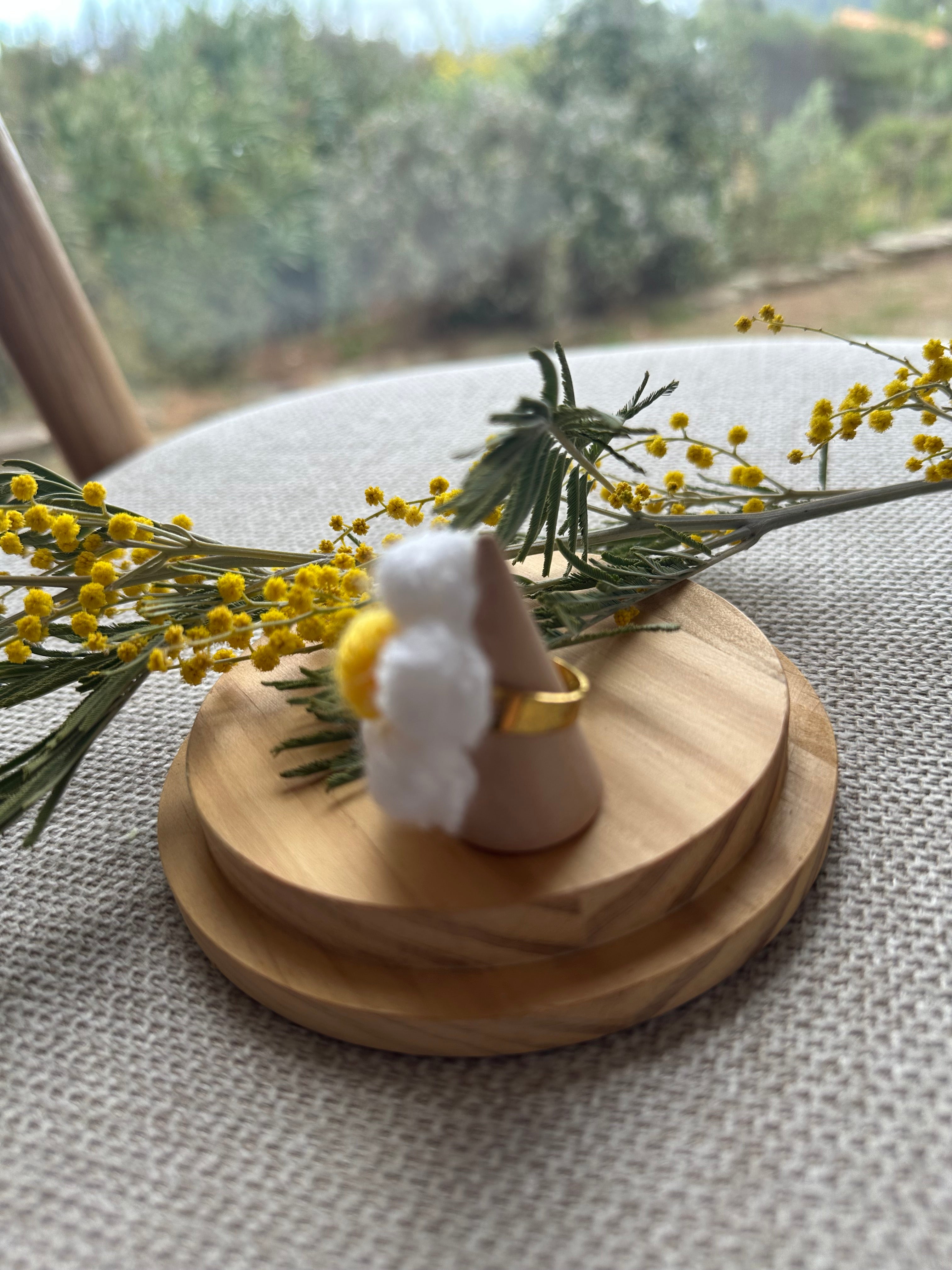 Bague Fleur Blanche
