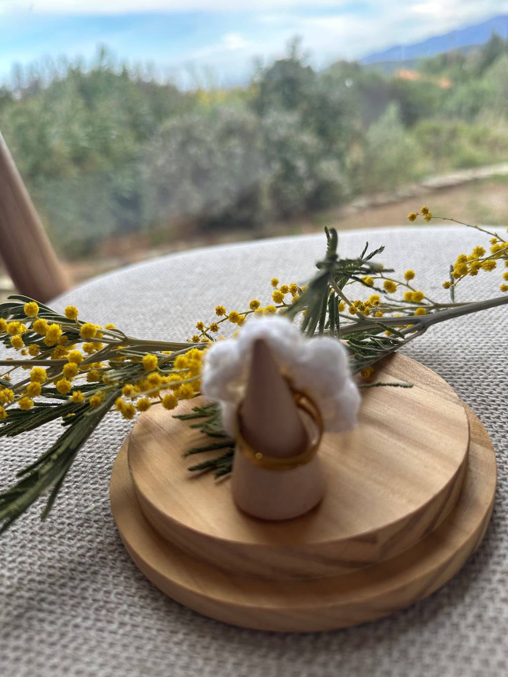 Bague Fleur Blanche