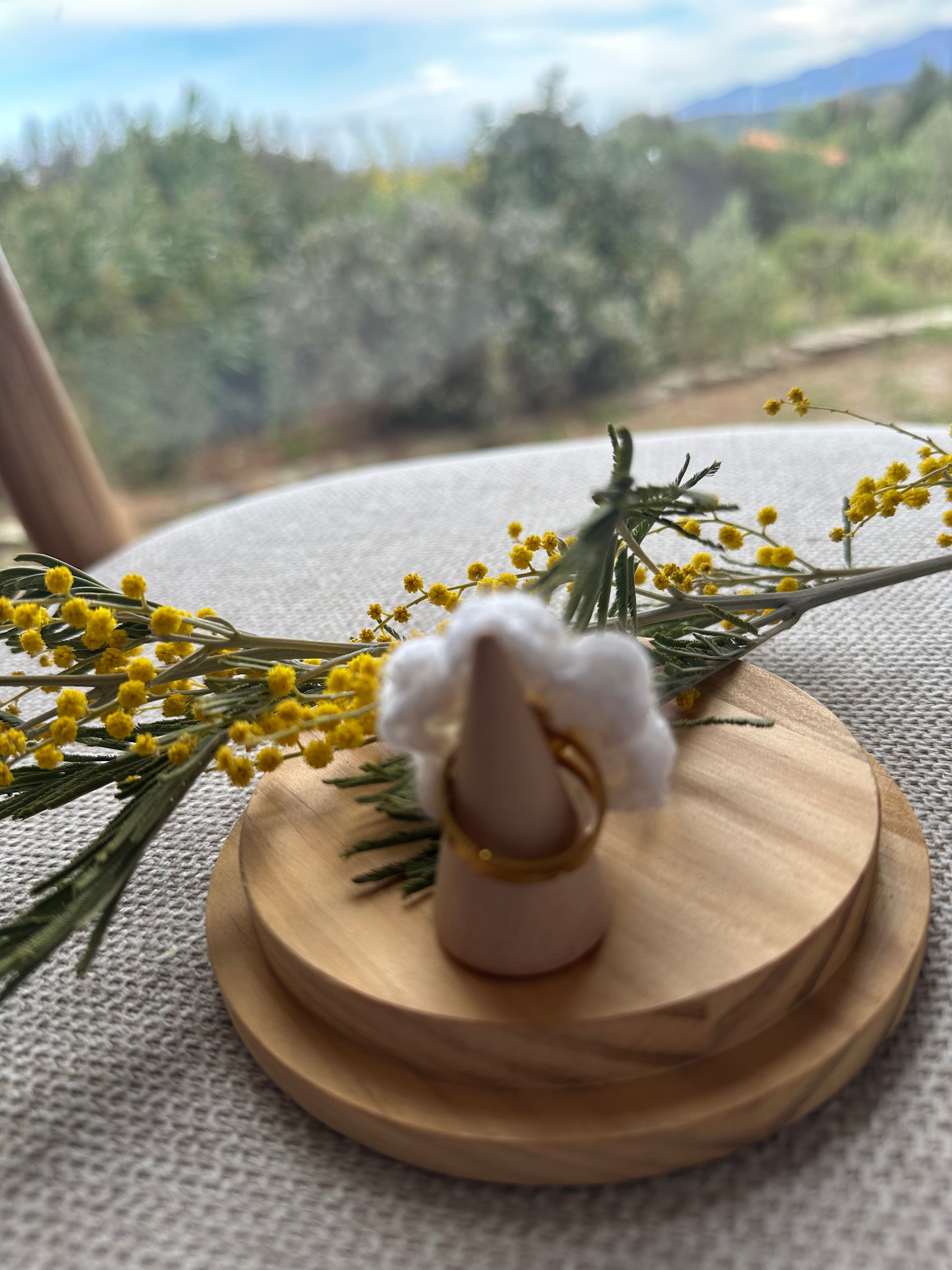 Bague Fleur Blanche