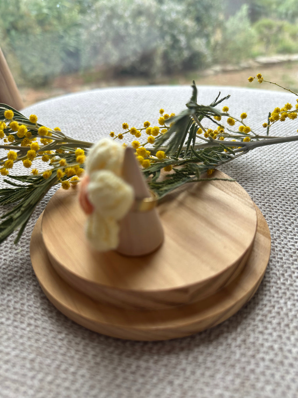 Bague Fleur Jaune & Orange