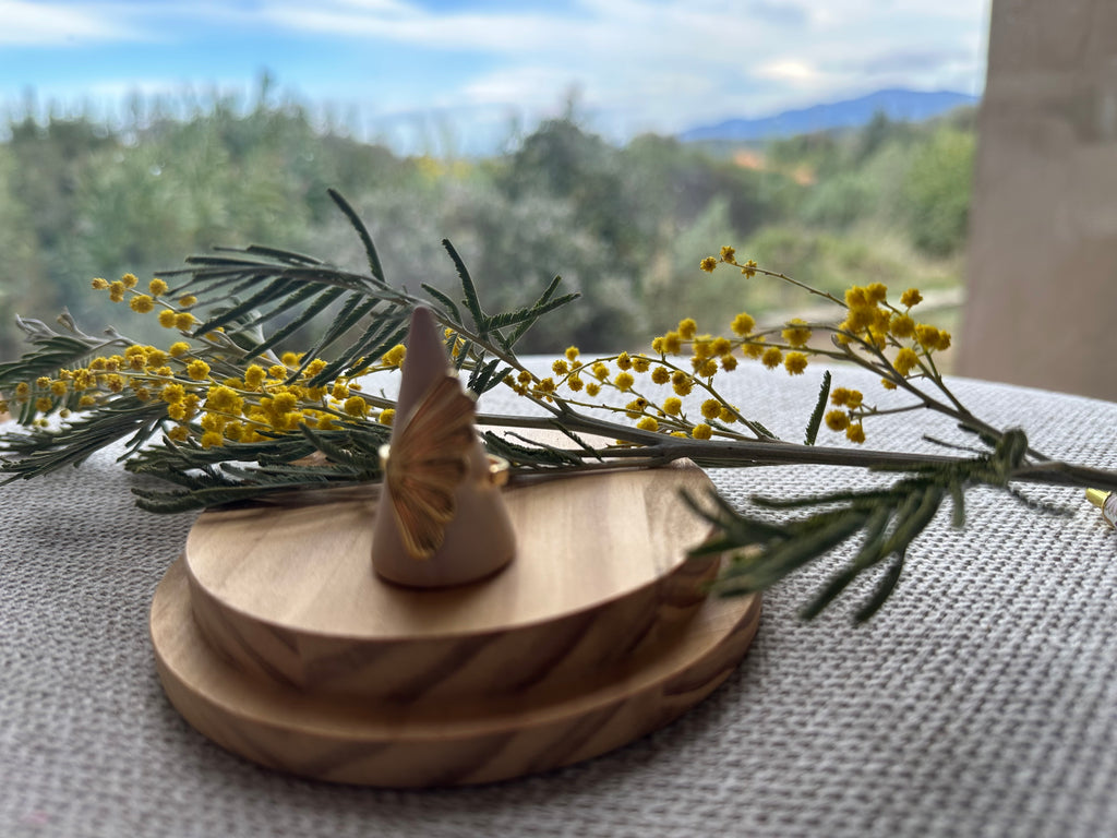 Bague Dorée Ginkgo Ouverte