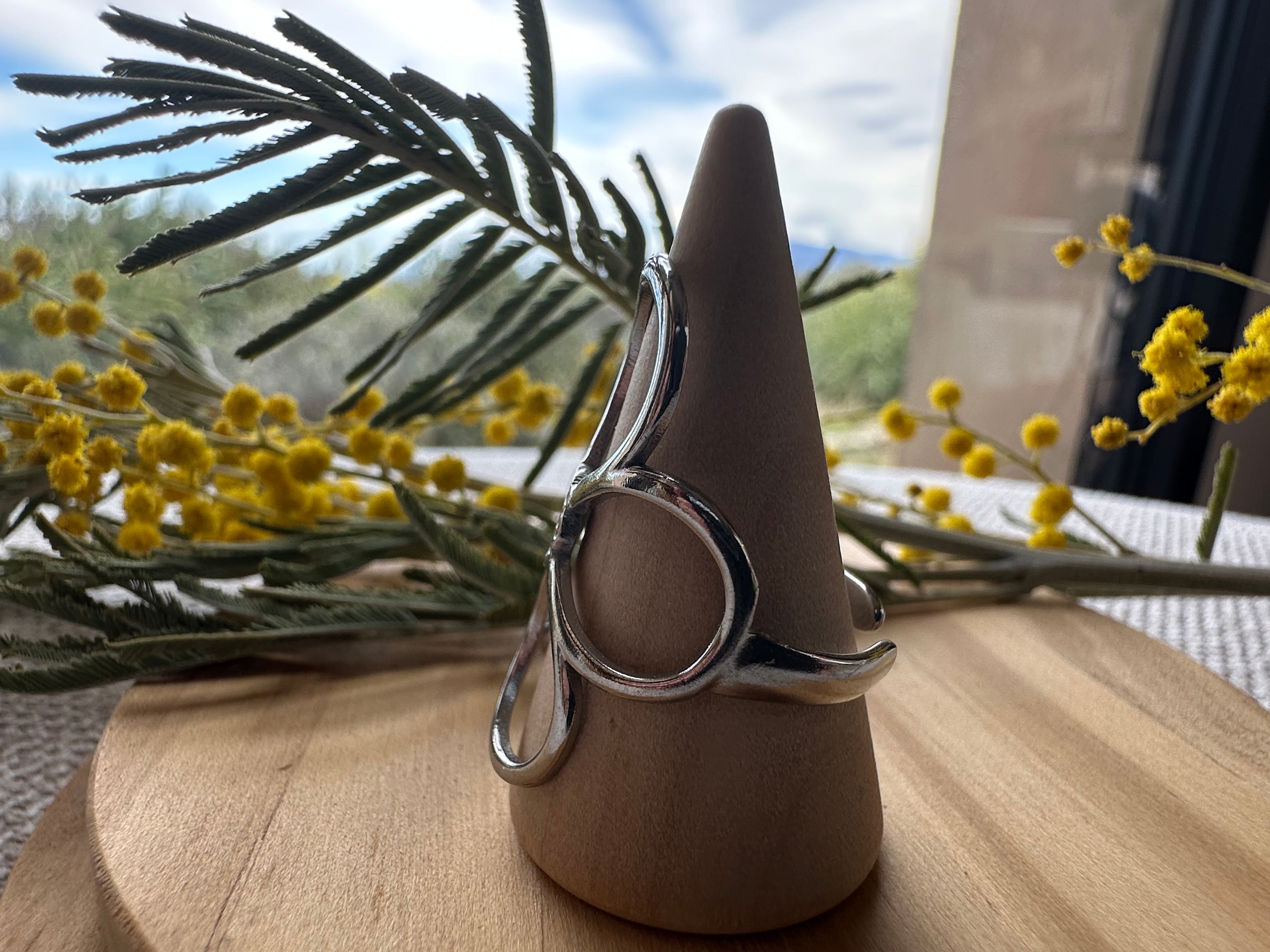 Bague Argentée Fleur