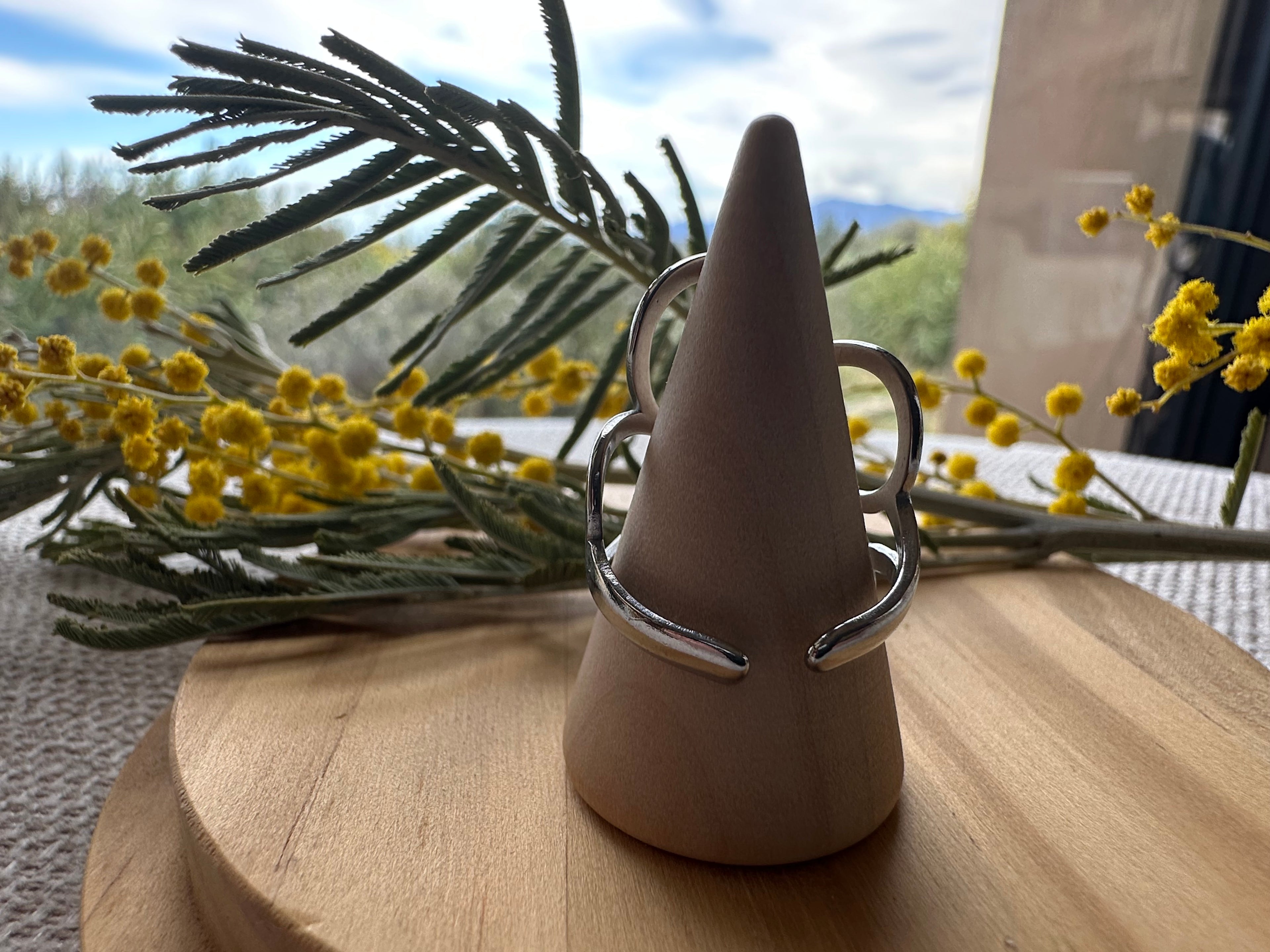 Bague Argentée Fleur