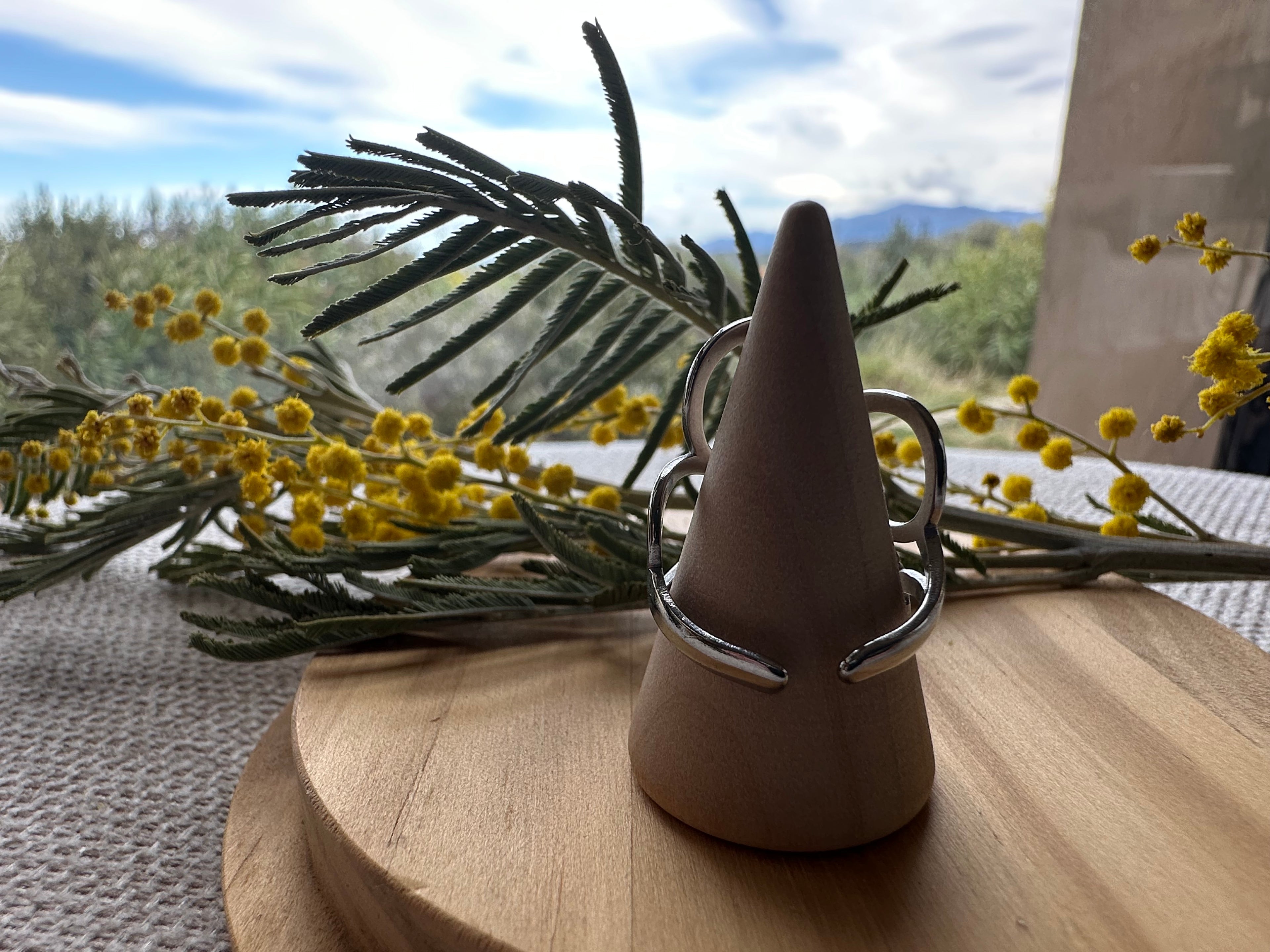 Bague Argentée Fleur