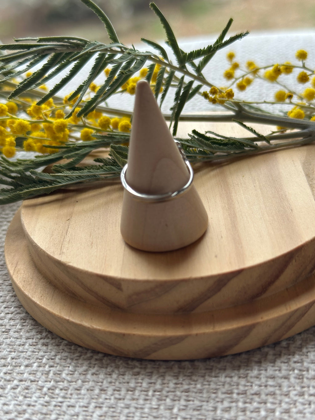 Bague Argentée Palmier