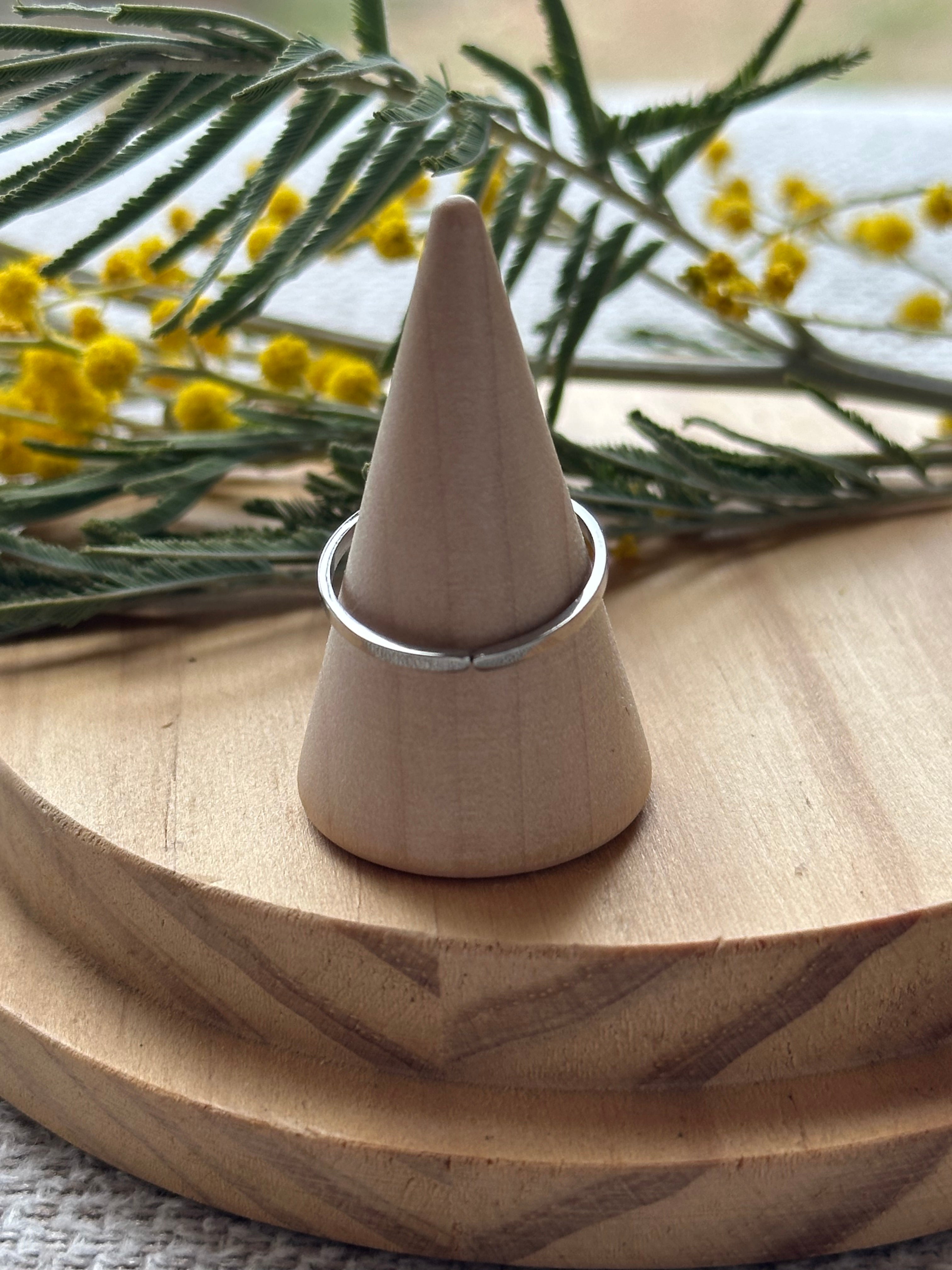 Bague Argentée Ananas Noir