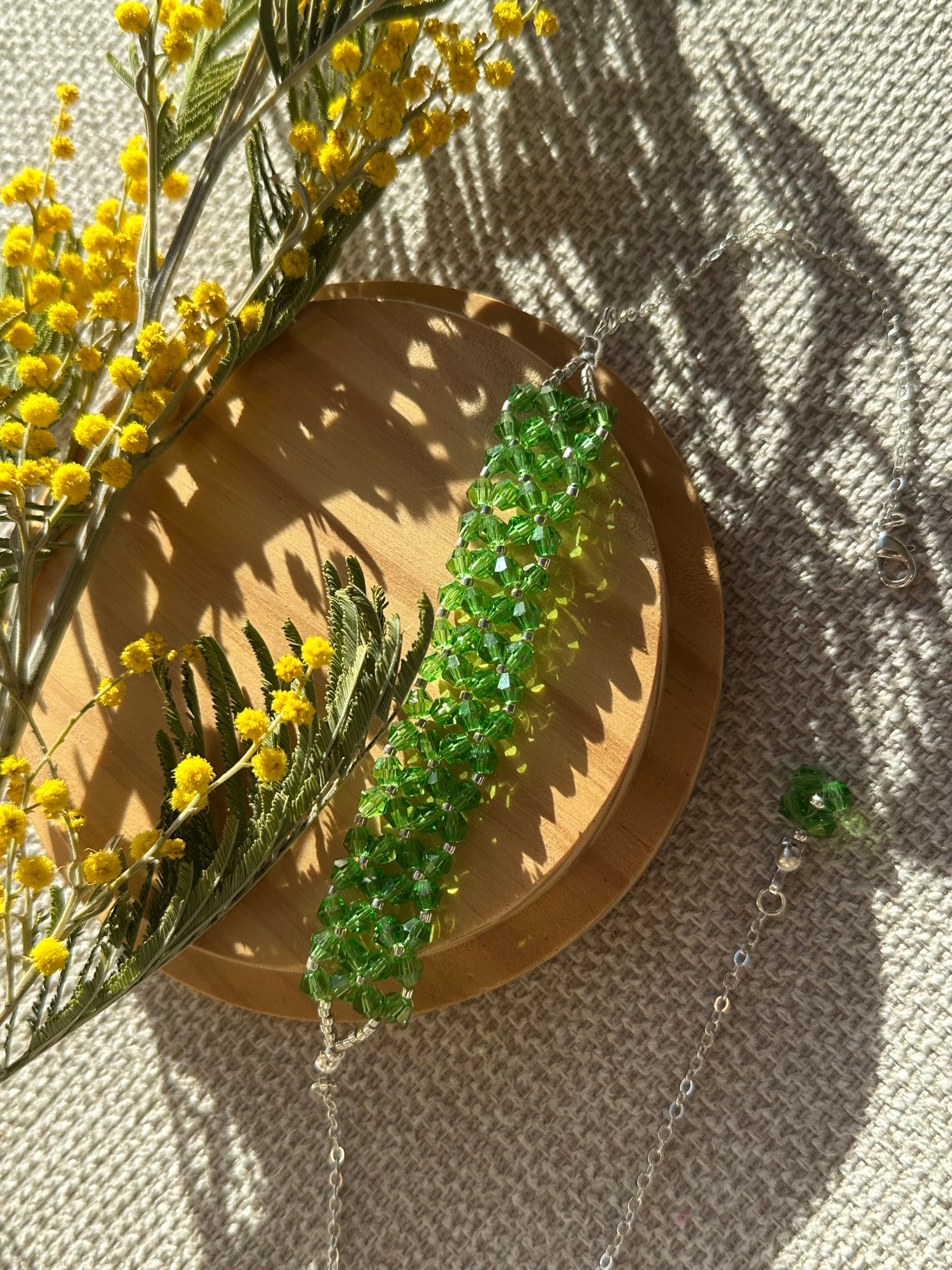 Collier Vert Collection "Jackye"