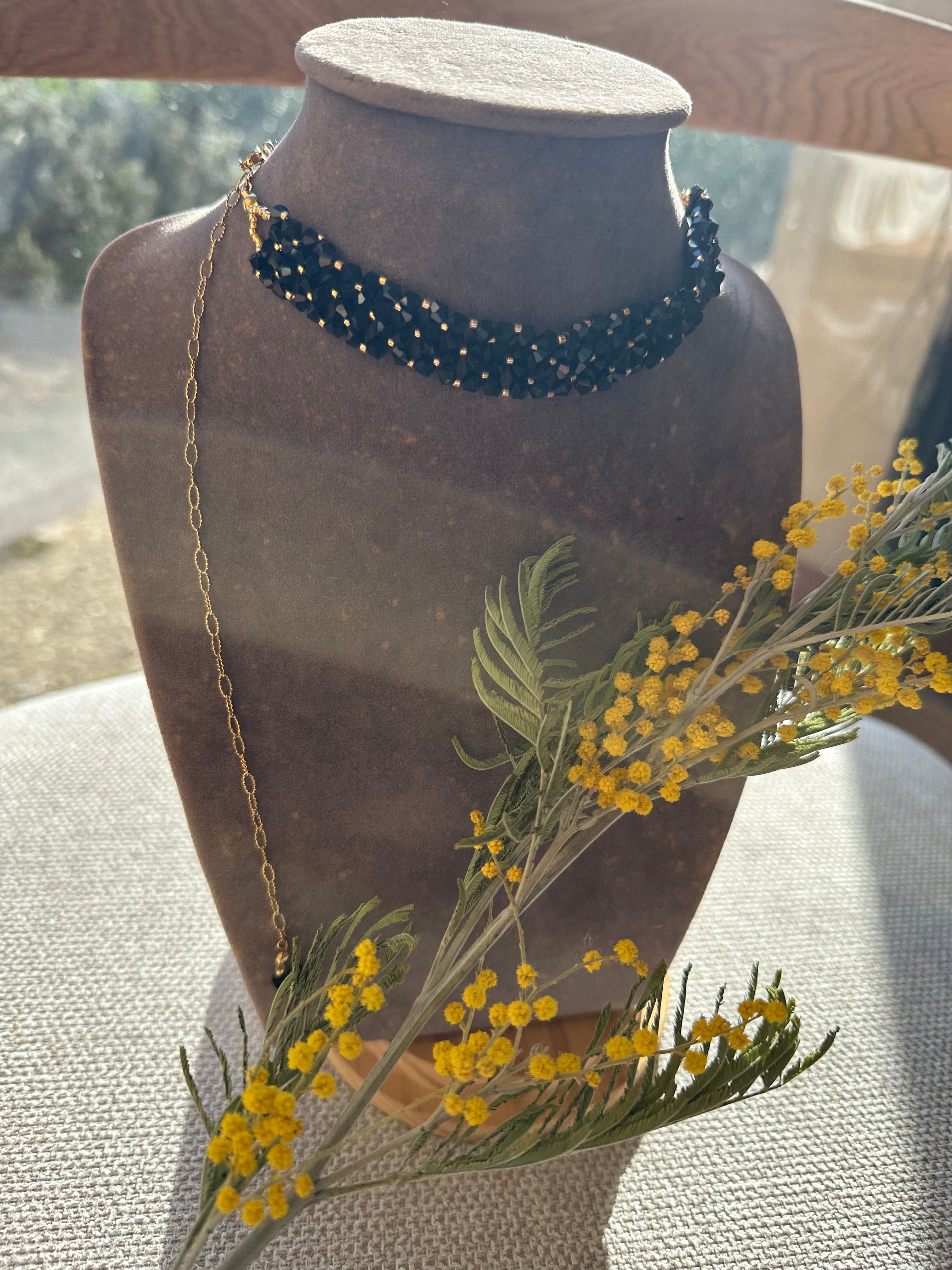 Collier Noir Collection "Jackye"