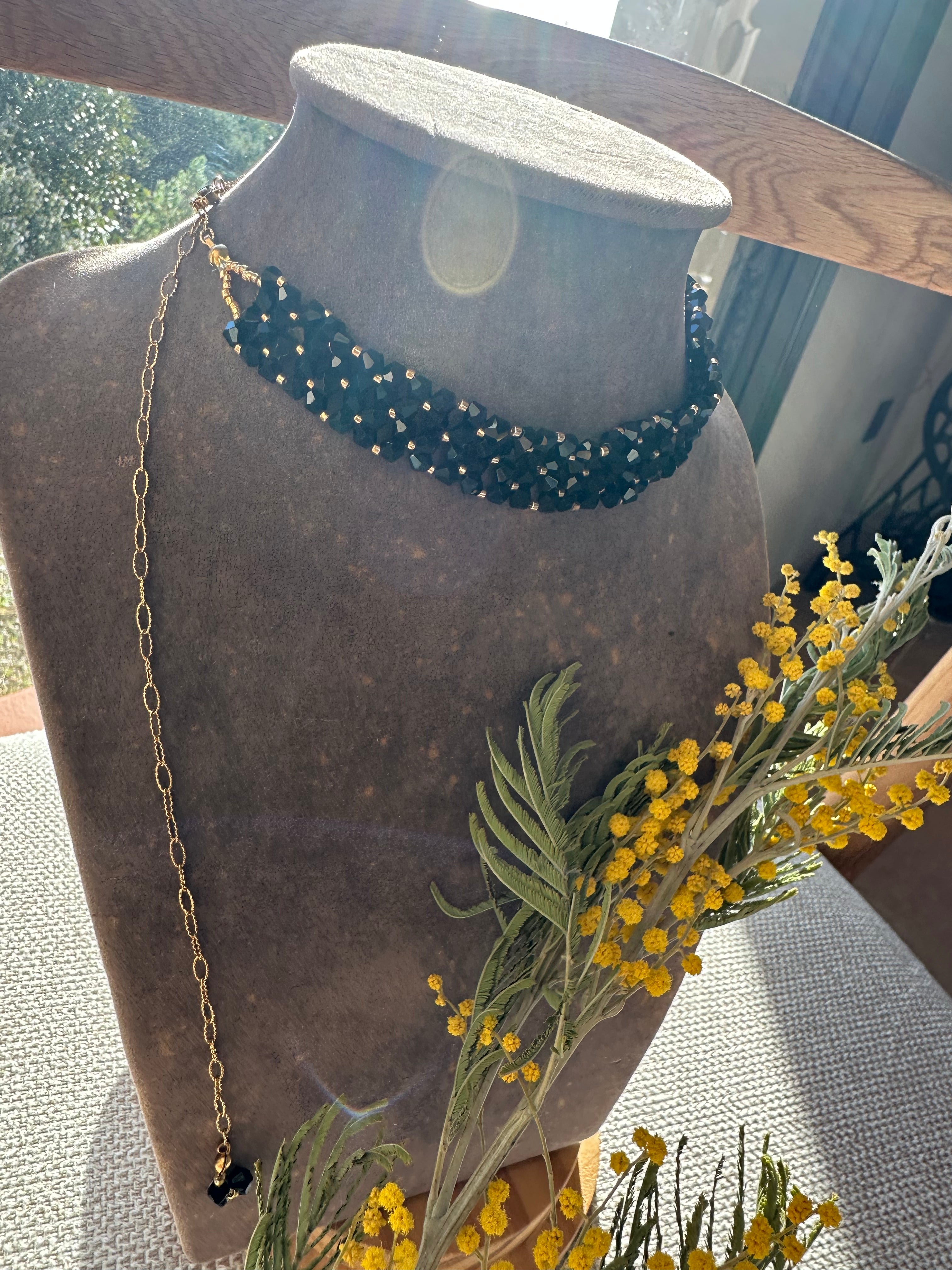 Collier Noir Collection "Jackye"