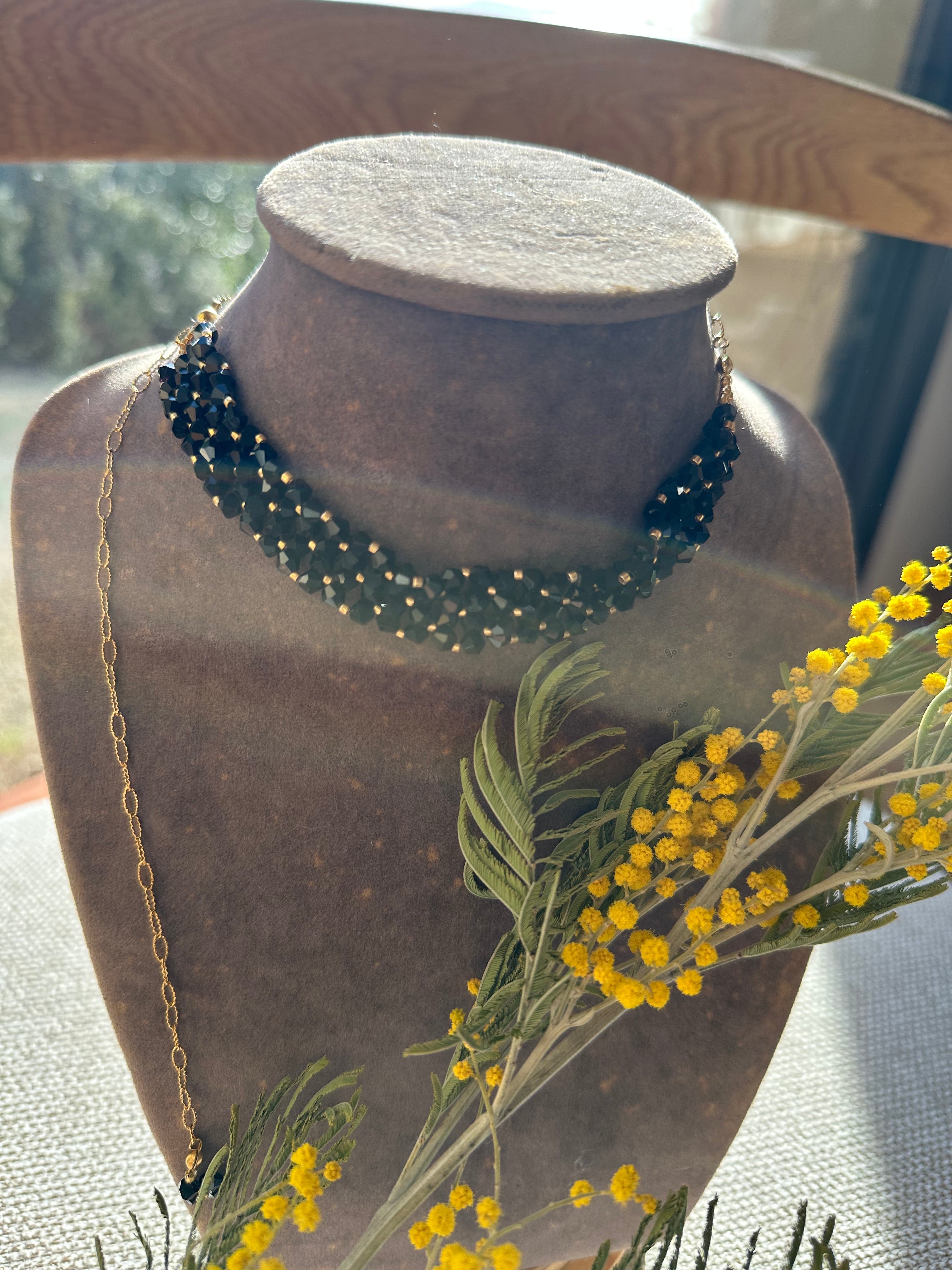 Collier Noir Collection "Jackye"